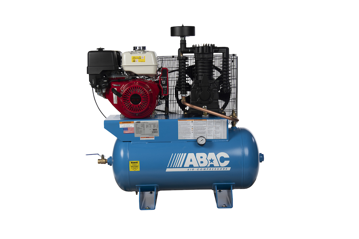 ABAC - 13 HP Honda Gas Drive, 30 Gallon Horizontal, 175 PSI, 22 CFM -  AB13-30GH