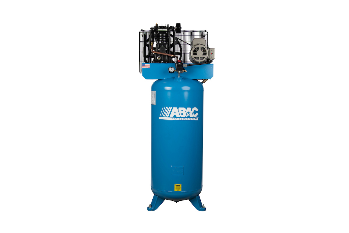 ABAC - 5 HP 80 Gallon Vertical, 175 PSI, 230/1/60, 14.6 CFM 2 stage -  AB5-2180V4NS