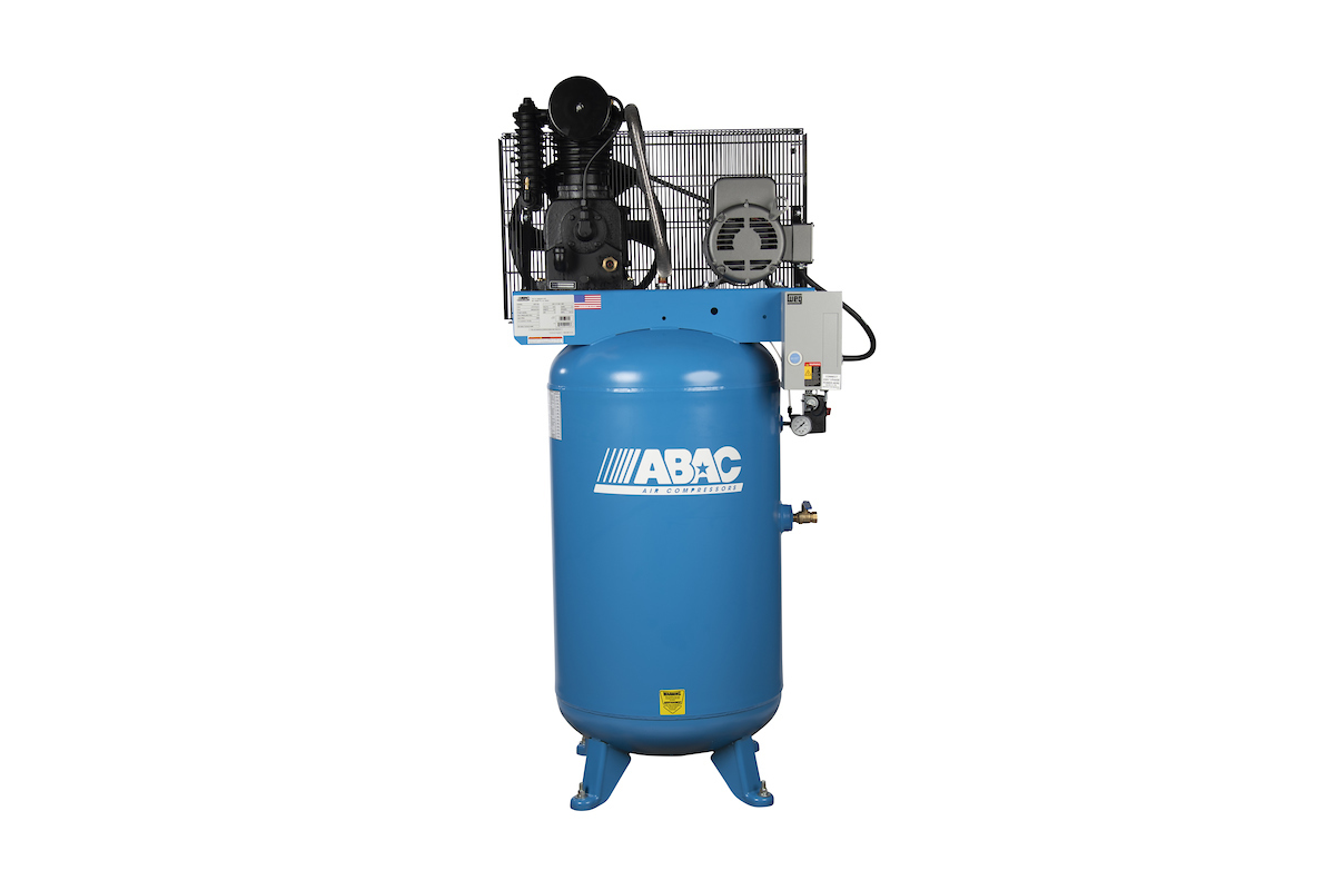 ABAC - 7.5 HP 80 Gallon Vertical, 175 PSI, 230/1/60, 21 CFM 2 stage full feature -  ABC7-2180VFF