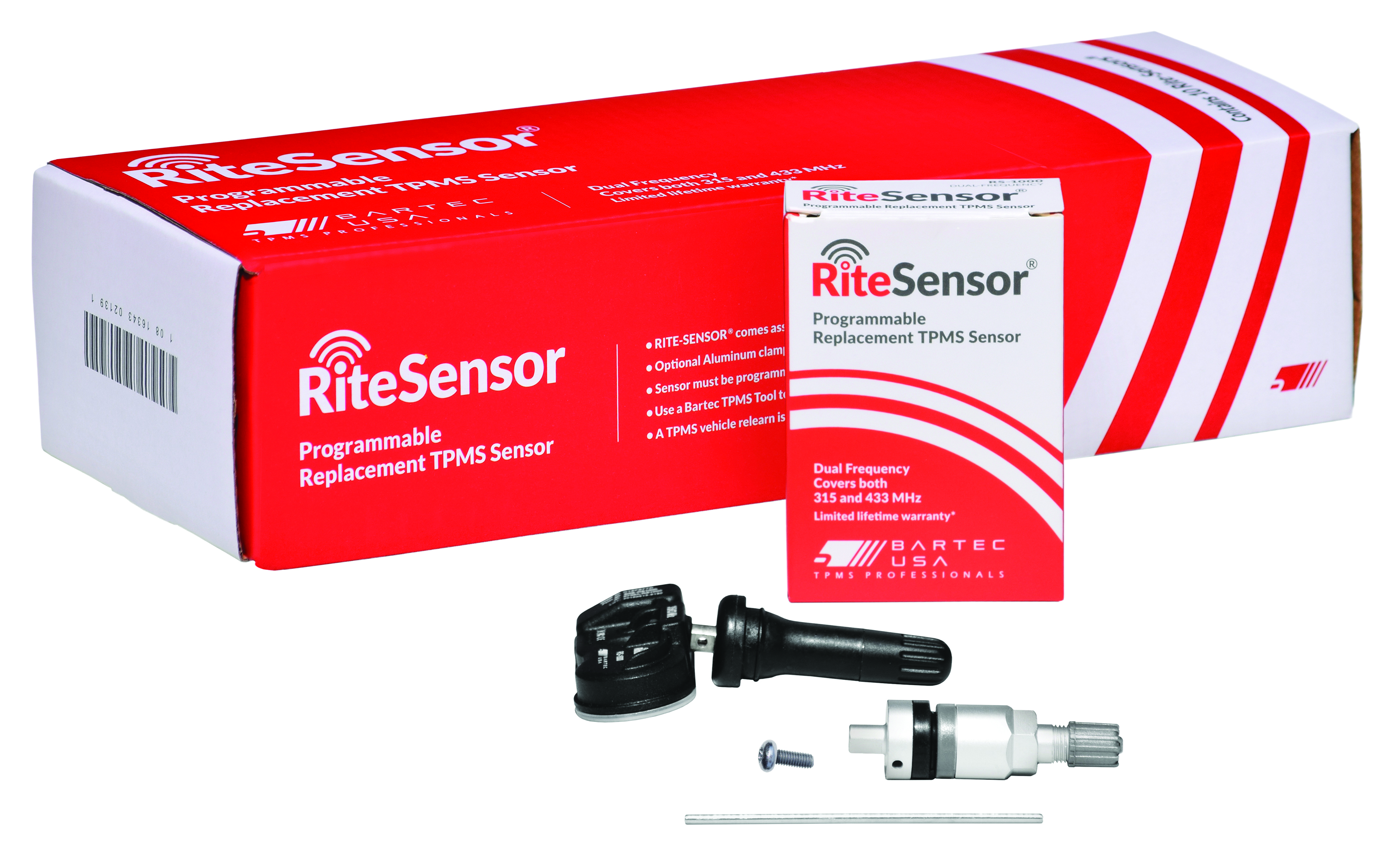 Bartec USA - RITE-SENSOR Sleeve pack - 10 sensors boxed w/Rubber valve stem and optional metal valve stem included -  RS-1000-10