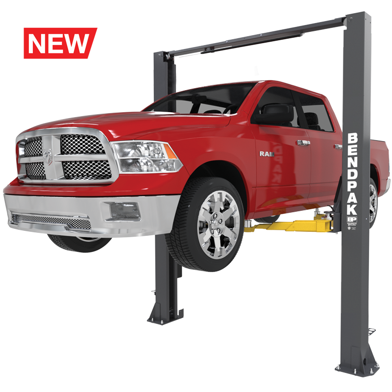 Bendpak - Vehicle Lift, 10,000 lb, 2 Post Asymmetric/Symmetric, (181" Hgt /  1" Ceiling), 3-Stage Front (Offset) Arms, Screw-Up Pads (4" low hgt), includes 2-1/2" & 5" Stack Adapters (4 ea), Adjustable Width, 79" Rise -  10APX-181