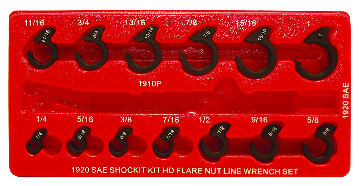 Lock Technology - 13 Pc. SAE Shockit™ Line Wrench Set -  LT1920