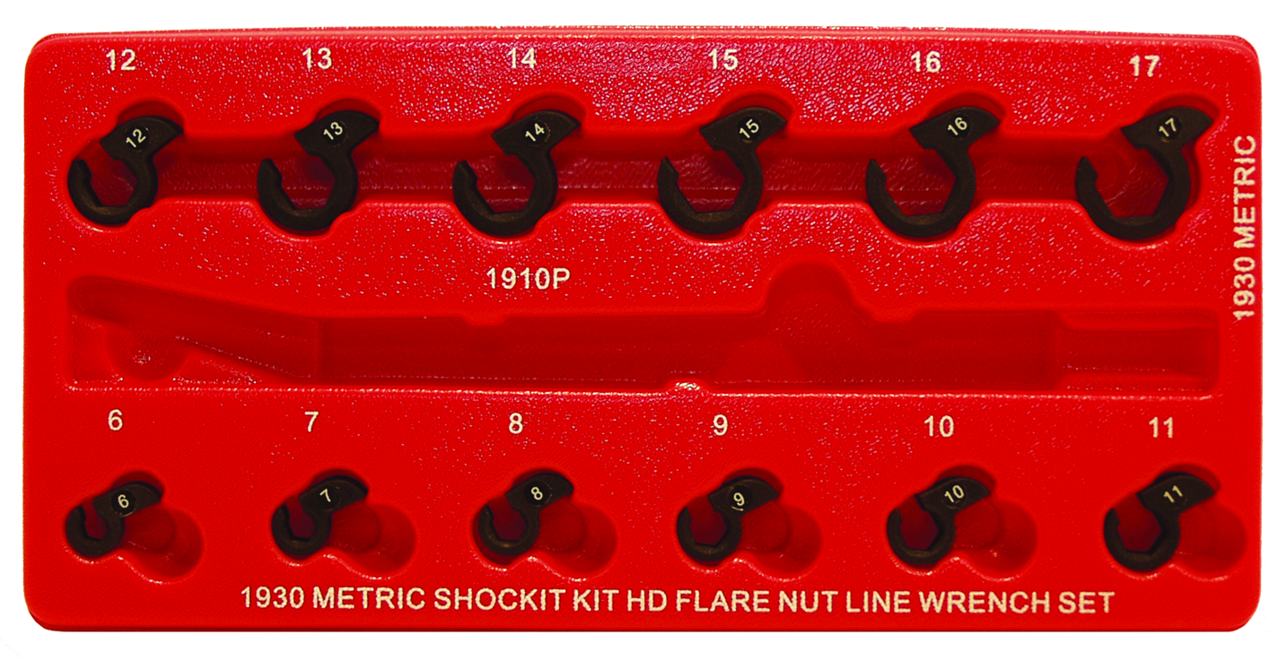 Lock Technology - 12 Pc. Metric Shockit Line Wrench Set -  LT1930