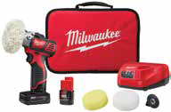 Milwaukee Tool - M12™ VARIABLE SPEED POLISHER/SANDER – XC/CP KIT -  2438-22X