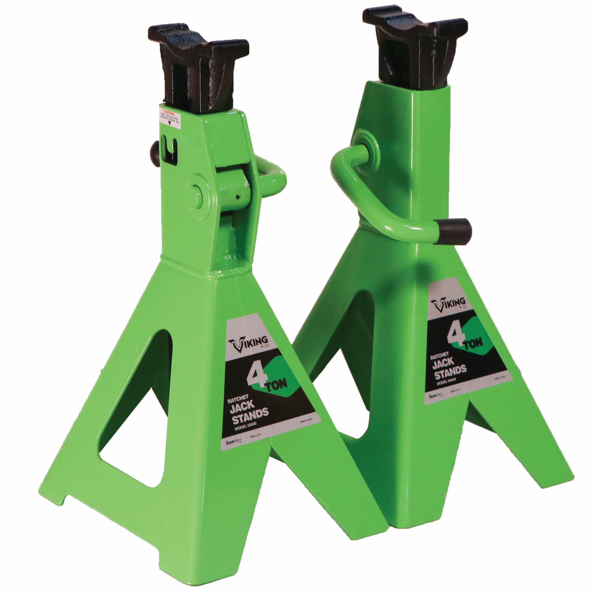 Viking Air Tools - 4 TON VEHICLE STANDS PR. RATCHET STYLE -  55040