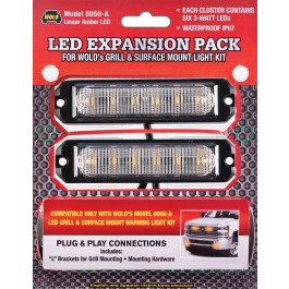 Wolo - Amber Led Expansion Pack For Grill & Surface Mount Kit -  8050-A